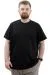 Big Size Mens T-Shirt Crew Neck INTERLOK 23162 Black