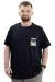 Big Size Mens T-Shirt Crew Neck FREEDOM U24030 Navy Blue