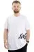 Big Size Mens Crew Neck T-Shirt AWESOME U24038 White