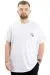 Big+Mens T-shirt Crew Neck THE OTHER SIDE U24039 White