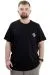 Big+Mens T-shirt Crew Neck THE OTHER SIDE U24039 Black