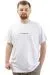 Big Size Mens T-Shirt Crew Neck VAN GOGH U24040 White