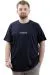 Big Size Mens T-Shirt Crew Neck VAN GOGH U24040 Navy Blue
