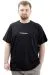 Big Size Mens T-Shirt Crew Neck VAN GOGH U24040 Black
