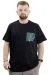 Big Size Crew Neck Man T-shirt REFILL U24044 Black
