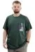 Big Size Mens Crew Neck T-Shirt GARNILI U24045 Naphtha