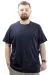 Big Size Mens T-Shirt Crew Neck SIMPLICITY U24046 Navy Blue