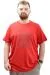 Big Size Mens T-Shirt Crew Neck LABYRINTH U24048 Kırmızı