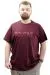 Big Size Mens T-Shirt Crew Neck ROUTINE U24049 Plum