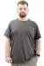 Mens Big Size Crew Neck T-shirt CHANGE U24050 AntraMelange
