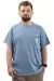 Mens Big Size T-Shirt Crew Neck T-shirt LIMITED U24052 Blue