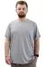 Big Size Mens T-shirt Crew Neck Cep Detaylı T-Shirt REFUEL U24053 Grey Melange