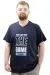 Big Size Mens T-Shirt BEGIN U24056 Navy Blue