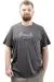 Big Size Mens T-Shirt Crew Neck FRESH U24059 Antrasit