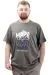 Mens Big Size T-shirt Crew Neck OWN U24060 Khaki