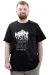 Mens Big Size T-shirt Crew Neck OWN U24060 Black