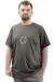 Mens Big Size T-shirt Crew Neck LONDON U24062 Khaki