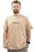 Mens Big Size T-shirt Crew Neck AMBITIONS U24063 Beige