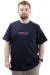 Mens Big Size T-shirt Crew Neck AMBITIONS U24063 Navy Blue
