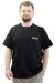 Big Size Mens T-shirt Crew Neck T-Shirt TOUCH U24066 Black
