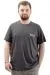 Big Size Mens T-shirt Crew Neck T-Shirt NYC U24068 AntraMelange