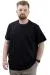 Big Size Mens T-Shirt Basic Elastic Crew Neck T-shirt THIS IS ME U24076 Navy Blue