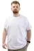 Big Size Mens T-Shirt Interlock Basic Crew Neck T-shirt U24077 White