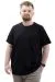 Big Size Mens T-Shirt Interlock Basic Crew Neck T-shirt U24077 Black