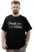 Big Size Mens T-shirt Crew Neck CREATE U24079 Black
