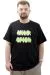 Big Size Mens T-shirt Crew Neck MILD U24080 Black