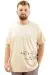 Big+Mens T-Shirt BELIEF U24085 Beige