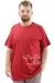 Big+Mens T-Shirt BELIEF U24085 Burgundy