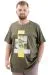 Big+Mens T-Shirt FRANCISCO U24086 Khaki