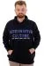 Mens Big Size Sweatshirt Kangaroo Pocket Hooded CULTURE U24164 Navy Blue