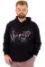 Mens Big Size Sweatshirt Hooded REALITY U24165 Black
