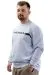 Big Size Mens Sweathirt Crew Neck UNLIMITED U24171 Ice Blue