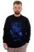 Big Size Mens Sweatshirt Crew Neck RANGE U24172 Navy Blue