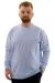 Big Size Mens Crew Neck Basic Sweatshirt U24174 Ice Blue