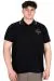 Big Size Mens Polo T-shirt Waffle Mr.Polo U24298 Black
