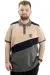 Big Size Mens Polo T-shirt Renk Bloklu U24322 Beige