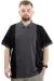 Big Size Mens T-Shirt Polo Renk Bloklu U24327 Antrasit