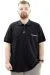 Big Size Mens Polo T-shirt with pocket YIRTMAÇLI U24329 Black