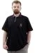 Big Size Mens T-shirt Polo UNION MADE U24332 Black