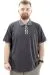 Mens Big Size Polo T-shirt MODE U24334 AntraMelange
