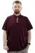 Mens Big Size Polo T-shirt POLO U24335 Plum