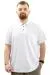 Big Size Mens T-Shirt Polo Classic U24336 White