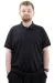 Big Size Mens T-shirt Polo JAKAR U24337 Black