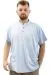 Big Size Mens T-shirt Henley T-Shirt U24339 Blue