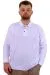 Big Size Mens Polo Sweatshirt U24340 White