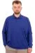 Big Size Mens Polo Sweatshirt U24340 Indigo